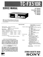 Sony TC-FX510R - Service Manual 
